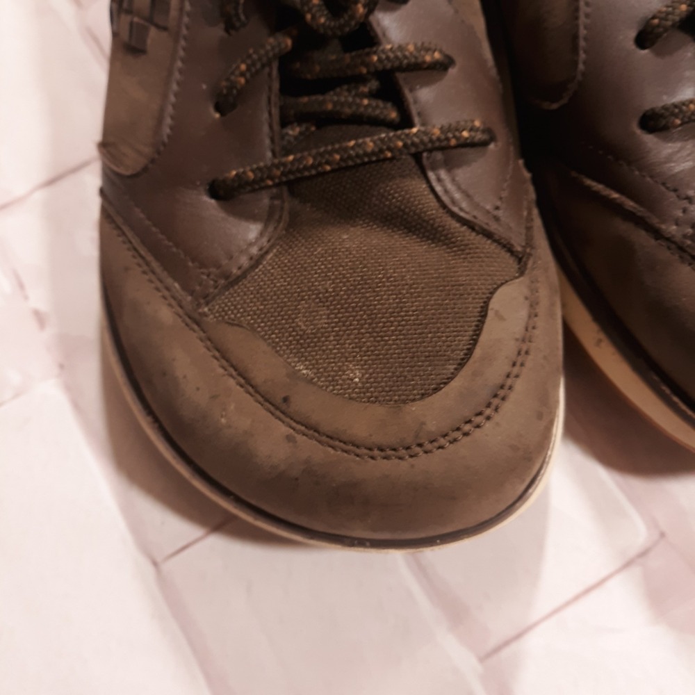 SAS Athletic Lace Up Sneakers Shoes Womens Size 7.5 W Brown Leather - Picture 4 of 11